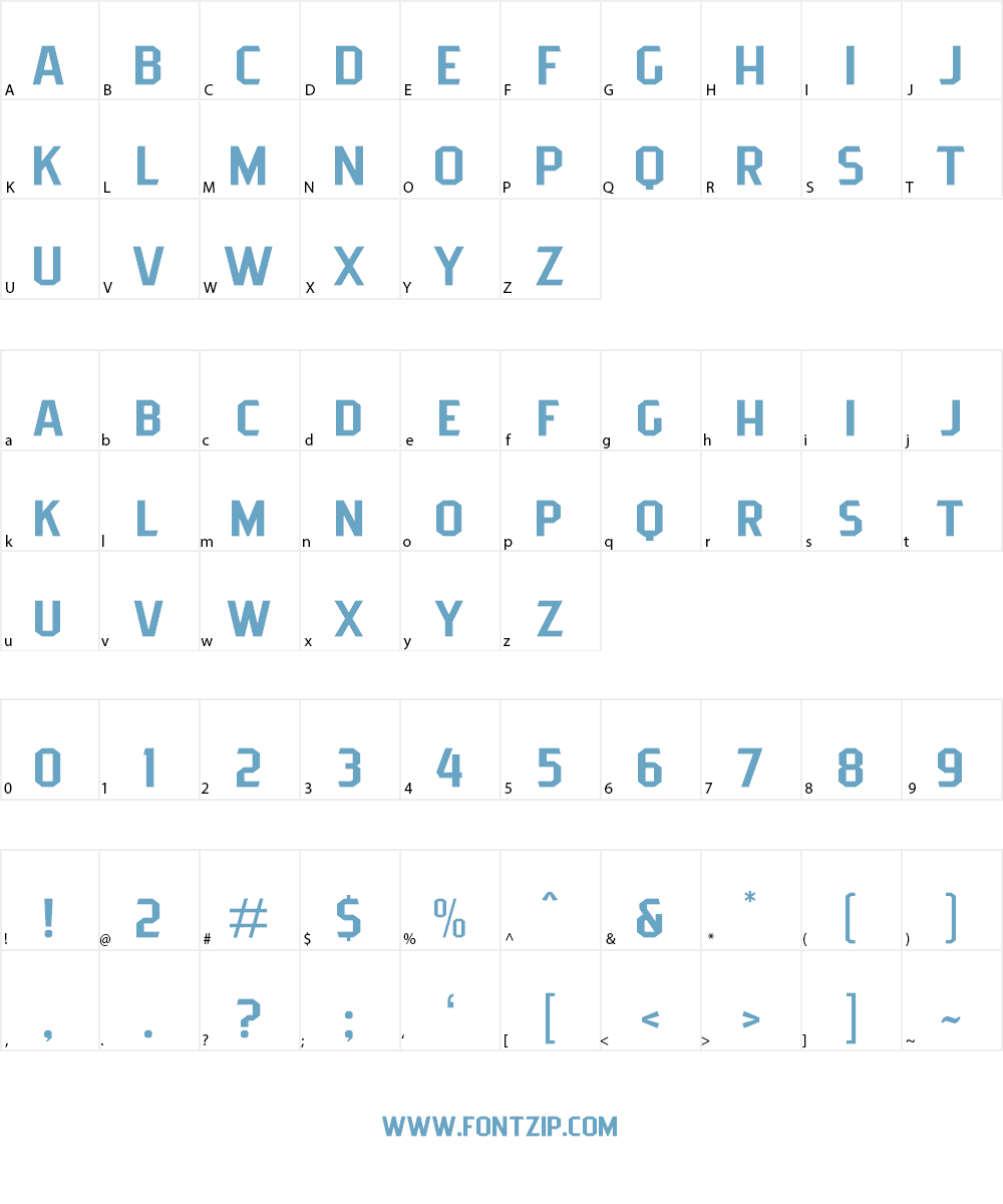 Pittsbrook Sans Font Character